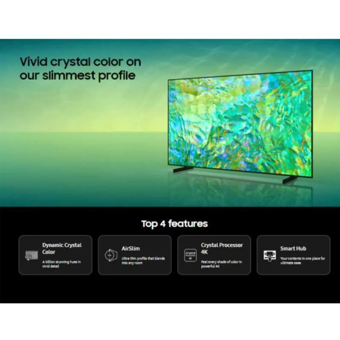 Samsung Crystal UHD 4K Smart TV 65 inch - 65CU8000 | CU8000 